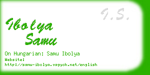 ibolya samu business card